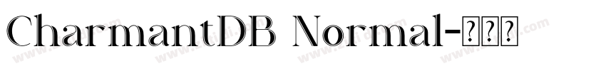 CharmantDB Normal字体转换
